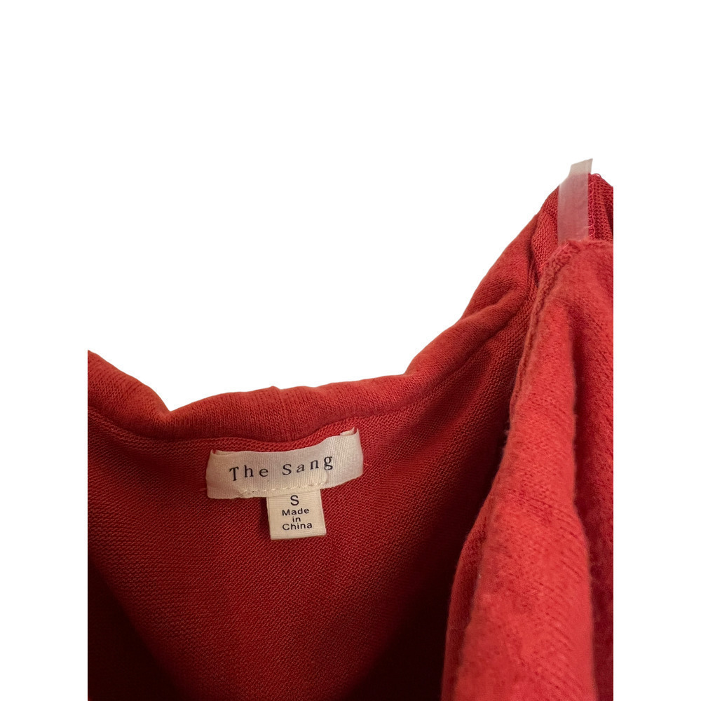 The Sang Off the Shoulder Orange Sweater Dress Small - Picture 3 of 5